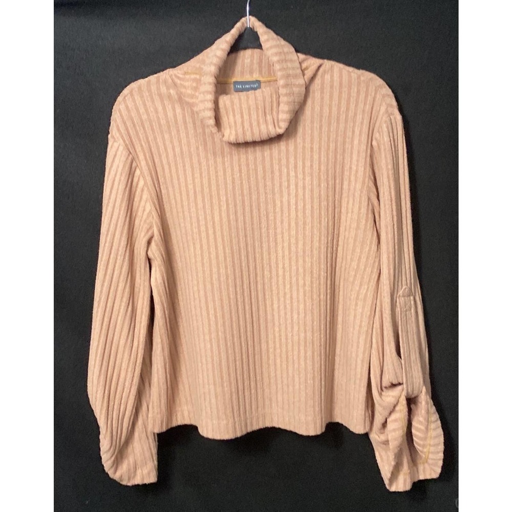 Women Fur And Knit Stripe The Limited Medium Sweater